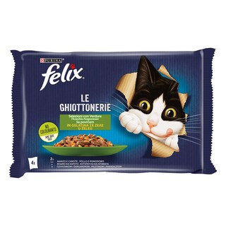 FELIX | Cat Food AGAIL Vegetable Variety with Meat 4x85g