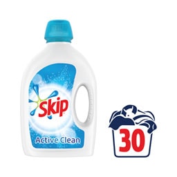 SKIP | Υγρό Απορρυπαντικό Active Clean 30 Μεζούρες 1+1 Δώρο