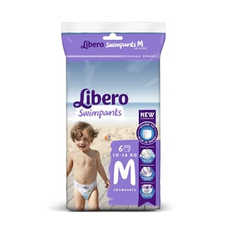 LIBERO | SWIMPANTS | ΠΑΝΕΣ ΒΡΑΚΑΚΙΑ MEDIUM 10 - 16 KGR 6 ΤΕΜ