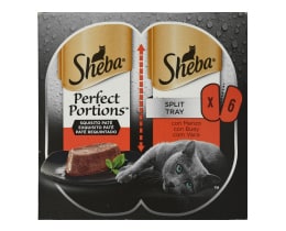 SHEBA | Γατοτροφή Perfect Portions Μοσχάρι Πατέ 3x75g