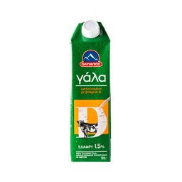 ΟΛΥΜΠΟΣ | ΓΑΛΑ ΜΕ ΒΙΤΑΜΙΝΗ D 1.5% ΛΙΠΑΡΑ 1 LT