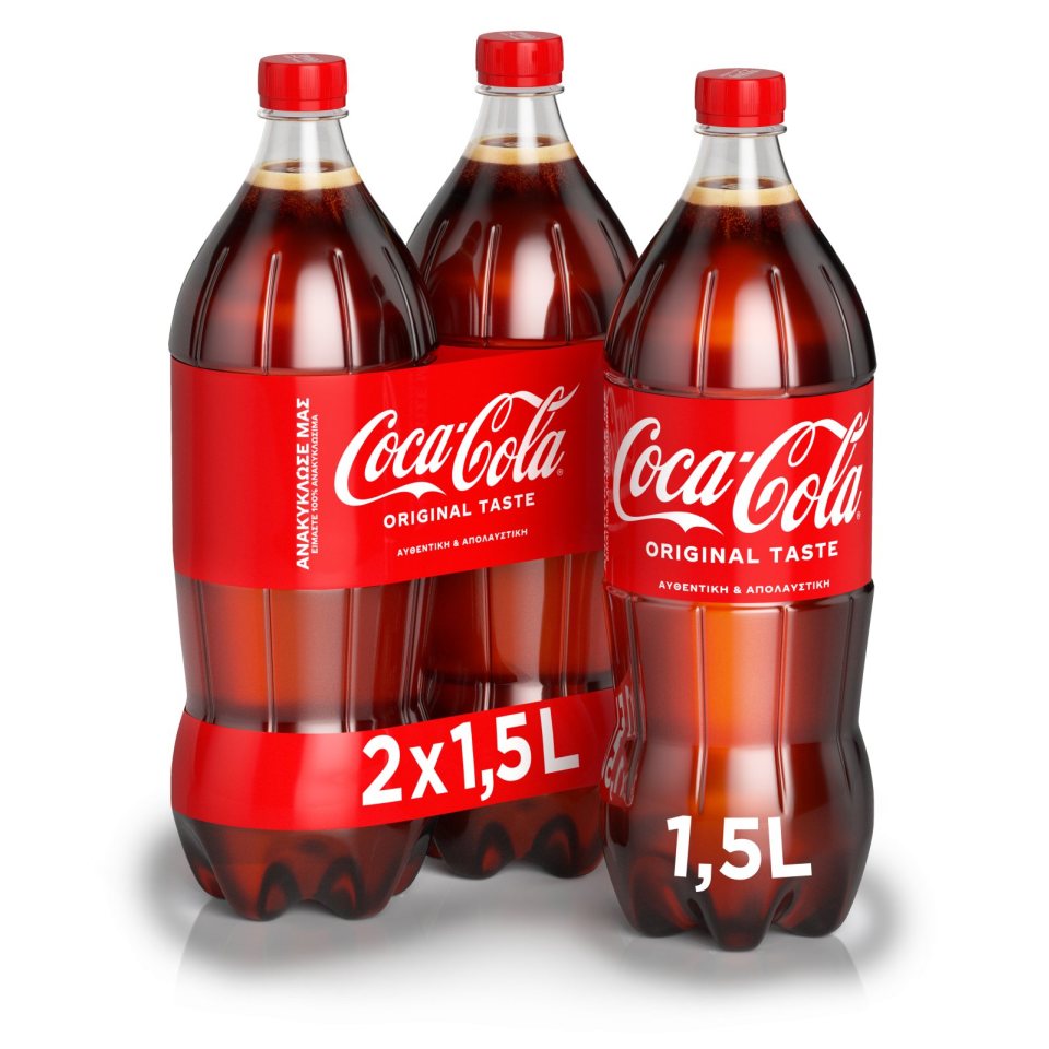 COCA COLA Αναψυκτικό Cola Φιάλη 2x1,5lt