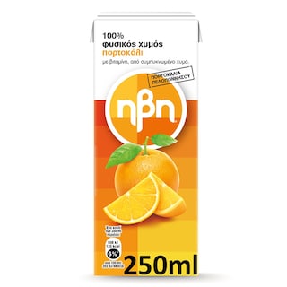 HBH | Φυσικός Χυμός Πορτοκάλι Πελοποννήσου 250ml