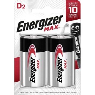 ENERGIZER | Μπαταρίες Αλκαλικές Max Χονδρές D 2 Τεμάχια