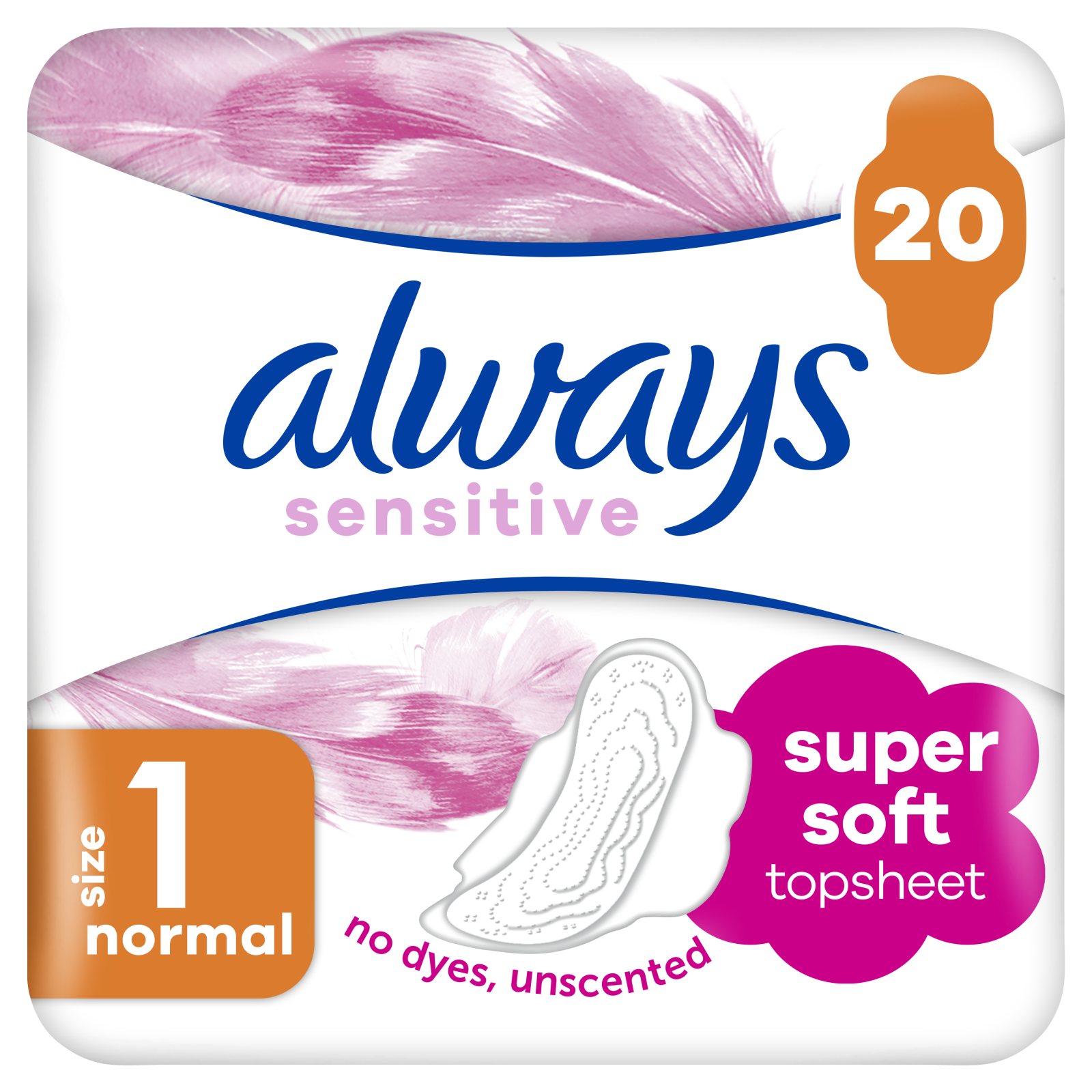 ALWAYS Σερβιέτες Sensitive Normal 20 Τεμάχια