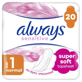 ALWAYS | Σερβιέτες Sensitive Normal 20 Τεμάχια