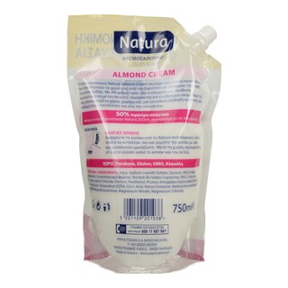 NATURA | ΚΡΕΜΟΣΑΠΟΥΝΟ AMYΓΔΑΛΟ 750 ML -0.55