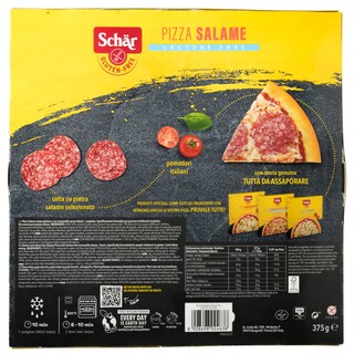 DR SCHAR | Πίτσα Σαλάμι Χωρίς Γλουτένη 375g