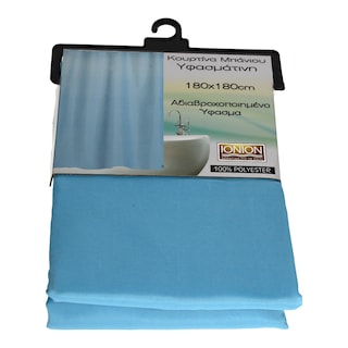 ΙΟΝΙΟΝ | ΚΟΥΡΤΙΝΑ ΜΠΑΝΙΟΥ ΥΦΑΣΜΑΤΙΝΗ ΜΟΝΟΧΡΩΜΗ 180 X 180 CM 1 ΤΕΜ