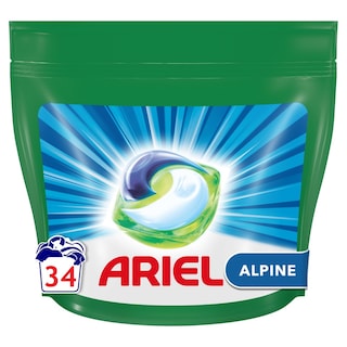 ARIEL | Kάψουλες Πλυντηρίου Ρούχων Allin1 Pods Alpine 17+17 Τεμάχια Δώρο