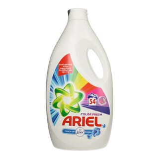 ARIEL | Υγρό Πλυντηρίου Ρούχων Touch of Lenor Color 54 Μεζούρες