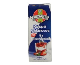 ADORO | ΚΡΕΜΑ ΓΑΛΑΚΤΟΣ 35 % ΛΙΠΑΡΑ 200 ML