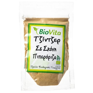 BIOVITA | Τζίντζερ Σκόνη Πιπερόριζα Βιολογική 50g