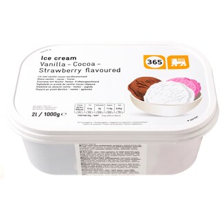 365 | Παγωτό Βανίλια Σοκολάτα Φράουλα 1kg