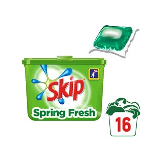 SKIP | ΥΓΡΕΣ ΚΑΨΟΥΛΕΣ ΠΛΥΝΤΗΡΙΟΥ ΡΟΥΧΩΝ SPRING FRESH 16 ΜΕΖ 16 ΜΕΖ