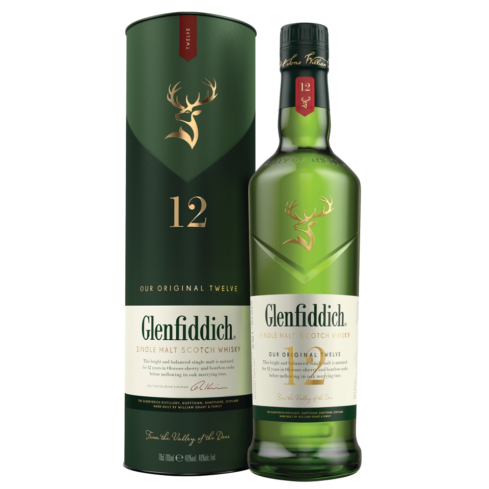 GLENFIDICH Ουίσκι Σκωτίας 12 Ετών Single Malt 700ml