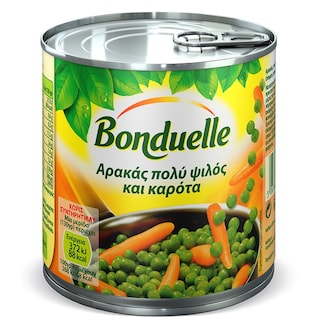 BONDUELLE | ΚΑΡΟΤΑ ΚΑΙ ΑΡΑΚΑΣ ΨΙΛΟΣ 400 GR
