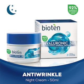 BIOTEN | Κρέμα Νύχτας Hyaluronic 3D Αντιρυτιδική 50ml