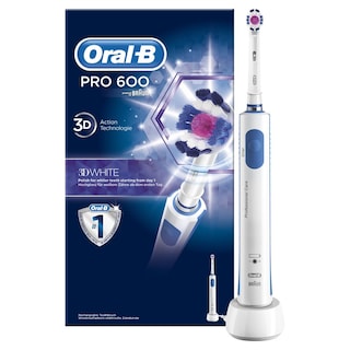 ORAL B | Ηλεκτρική Οδοντόβουρτσα Pro 600 3D White 1 Τεμάχιο