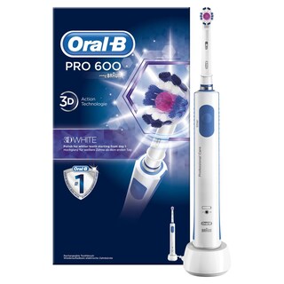 ORAL B | Ηλεκτρική Οδοντόβουρτσα Pro 600 3D White 1 Τεμάχιο