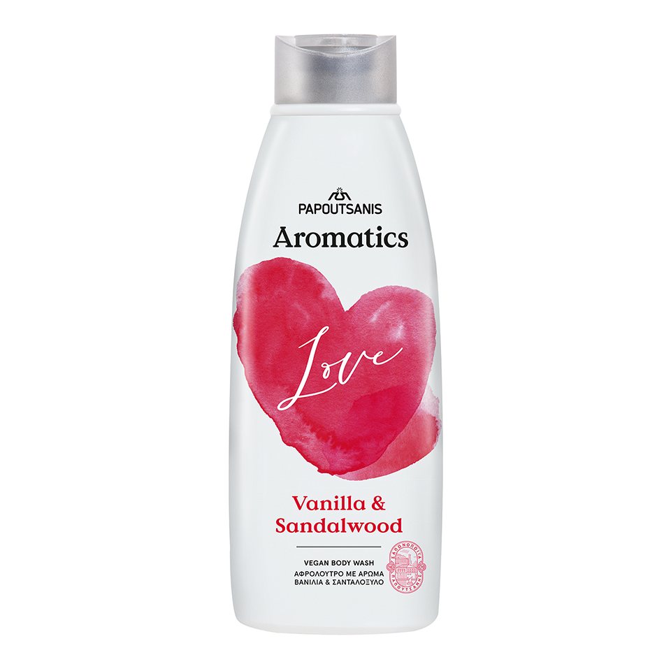 AROMATICS Αφρόλουτρο Love Βανίλια και Σανταλόξυλο 600ml
