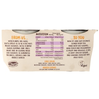 ΚΟΚΟ | Φυτικό Επιδόρπιο Καρύδας με Ροδάκινα Vegan 2x125g