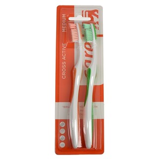 CARE | ΟΔΟΝΤΟΒΟΥΡΤΣΑ CROSS ACTIVE ΜΕΤΡΙΑ 2 ΤΕΜ