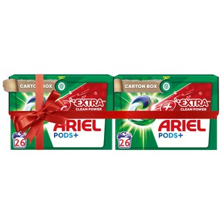 ARIEL | Kάψουλες Πλυντηρίου Ρούχων Allin1 Extra Clean Αποκλειστικά Online 26+26 Τεμάχια Δώρο