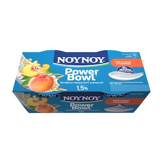 Επιδόρπιο Γιαουρτιού PowerΒowl Ροδάκινο & Βρώμη 2x175g