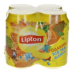 LIPTON | ICE TEA ΡΟΔΑΚΙΝΟ ΚΟΥΤΙ 4 X 330 ML