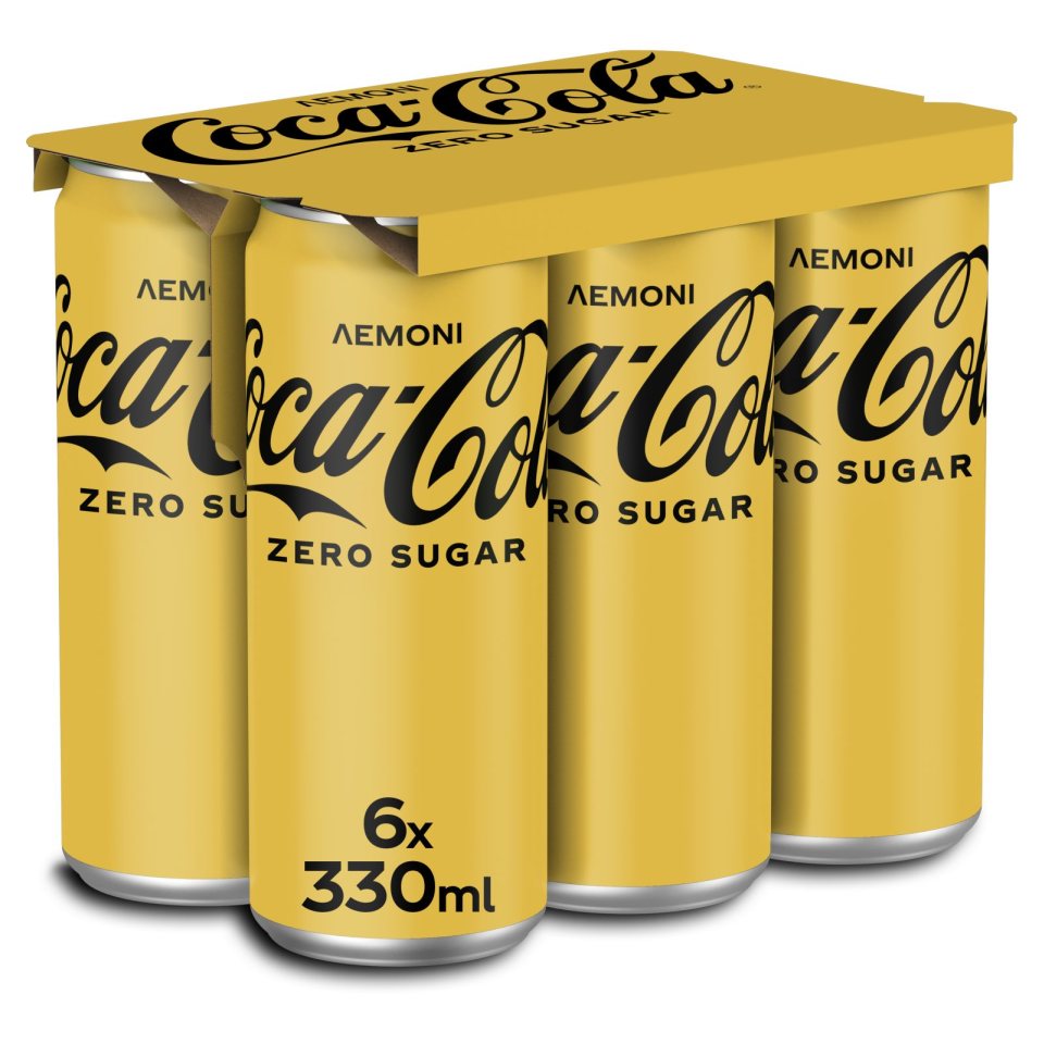 COCA COLA Αναψυκτικό Cola Zero Λεμόνι Κουτί 6x330ml