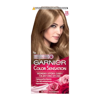 COLOR SENSATION | ΒΑΦΗ ΜΑΛΛΙΩΝ ΣΕΤ 7.0 ΞΑΝΘΟ 60 ML