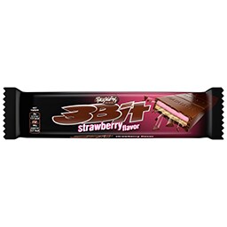 Σοκολάτα Γάλακτος 3BIT Μπισκότο & Φράουλα 65gr