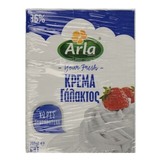 ARLA | ΚΡΕΜΑ ΓΑΛΑΚΤΟΣ UHT 36% ΛΙΠΑΡΑ 200 ML