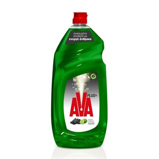 AVA | Υγρό Πιάτων Plus Ενεργός Άνθρακας Λεμόνι 1450ml