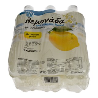 ΑΒ | Αναψυκτικό Λεμονάδα Με Ανθρακικό Φιάλη 6 X 500ml