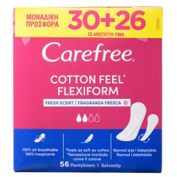 CAREFREE | Σερβιετάκια Flexi Form 30 + 26 Τεμάχια Δώρο