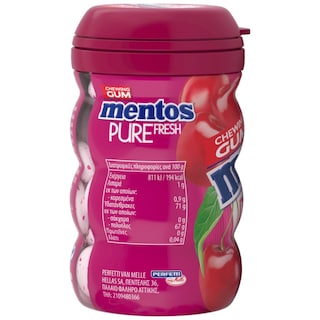 MENTOS | Τσίχλες Pure Fresh Κεράσι 87g