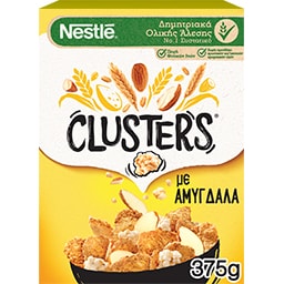 CLUSTERS | Δημητριακά Ολικής Άλεσης Με Αμύγδαλα 375gr