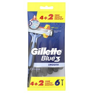 GILLETTE | Ξυριστική Μηχανή Blue IIΙ 4+2 Τεμάχια