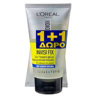 STUDIO LINE | Gel Μαλλιών Invisi Fix Πολύ Δυνατό Κράτημα 150ml 1+1 Δώρο