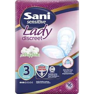 SANI | LADY | Σερβιέτες ακράτειας Lady Normal No3 16 Τεμάχια