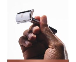 GILLETTE | KING C | Ξυριστική Μηχανή Ασφαλείας + 5 Ξυράφια Διπλής Ακμής 1 Τεμάχιο
