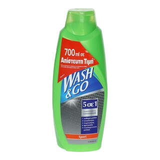 WASH&GO | ΣΑΜΠΟΥΑΝ 2 ΣΕ 1 SPORT 700 ML