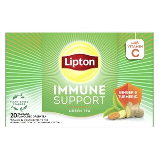 LIPTON | Πράσινο Τσάι Immune Support Κουρκουμάς & Τζίντζερ 20x1.3g