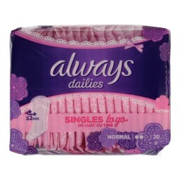 ALWAYS | Σερβιετάκια Dailies Singles To Go Normal 20 Τεμάχια