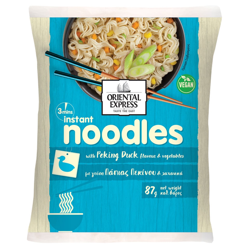 ORIENTAL EXPRESS Noodles Πάπια Πεκίνου Λαχανικά 87g