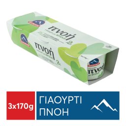 ΠΝΟΗ | Γιαούρτι Αγελάδος Πνοή Bifidus 2% Λιπαρά 3x170g