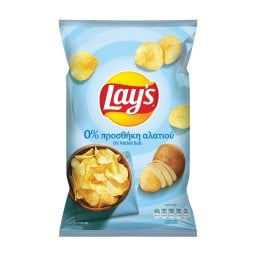 LAYS | Τσιπς 0% Αλάτι 130g