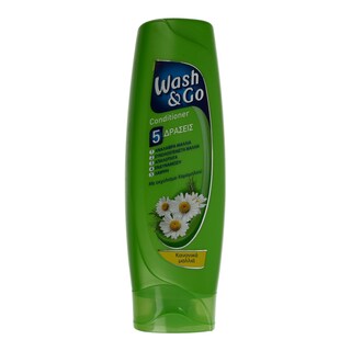WASH&GO | CONDITIONER ΜΕ ΧΑΜΟΜΗΛΙ ΚΑΝΟΝΙΚΑ ΜΑΛΛΙΑ 180 ML